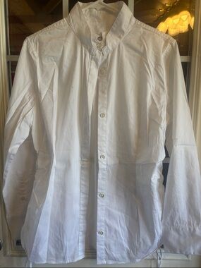 Christopher & Banks White Button-Down Shirt